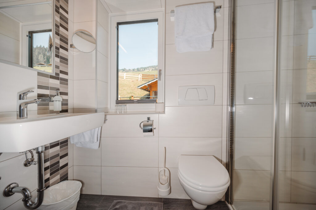 Appartement Grafenberg 1 - Bad / WC mit Dusche und Fenster